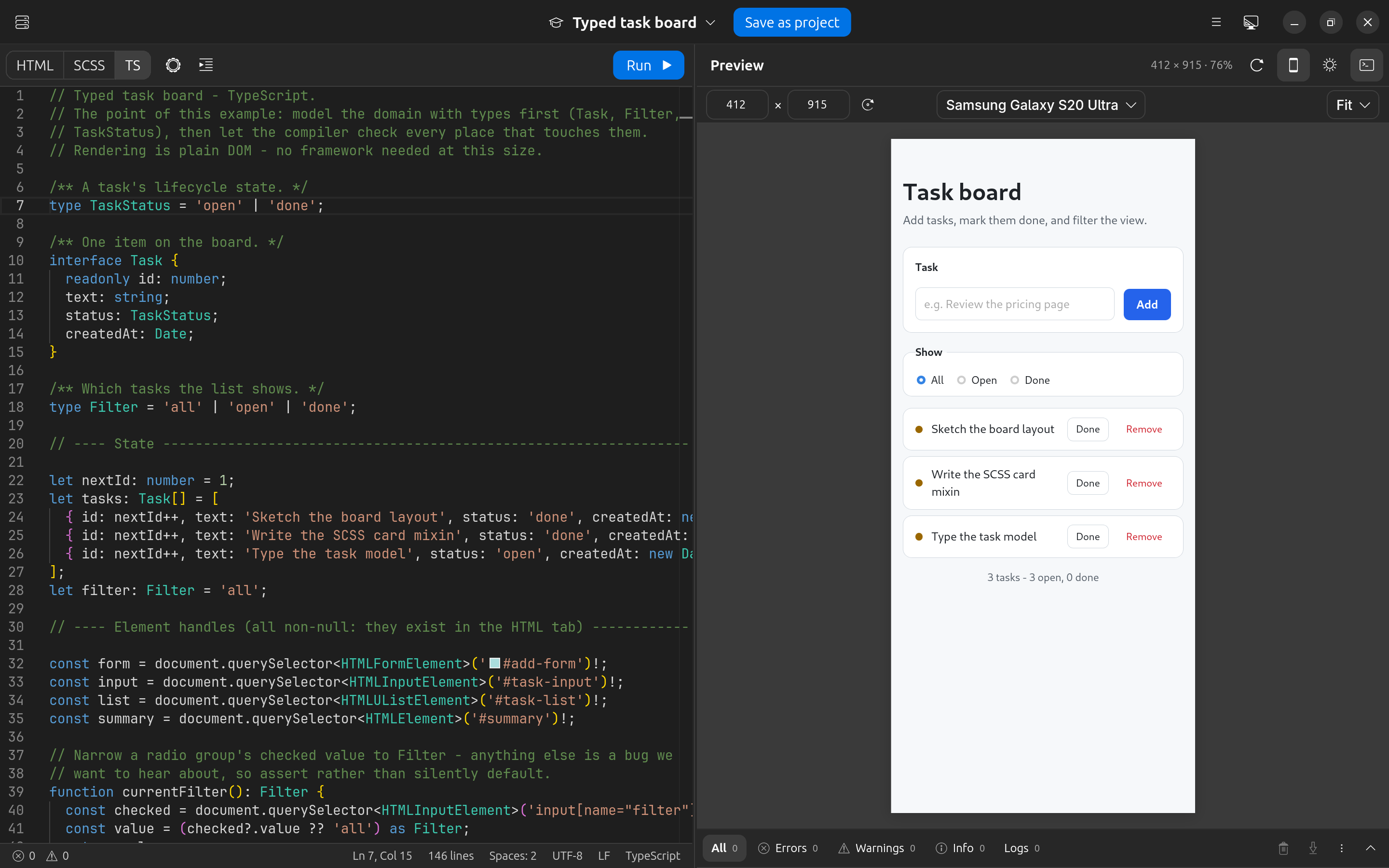 Responsive mobile preview